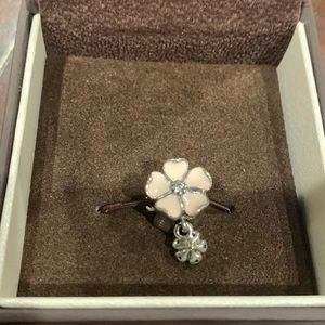 Brand new.  Never worn pandora s925 Dangling Pink Cherry Blossom Flower charm